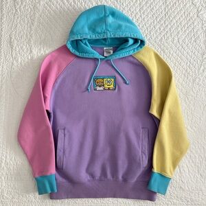 Teddy Fresh x SpongeBob Collab Colorblock Hoodie Sweatshirt Adult Medium